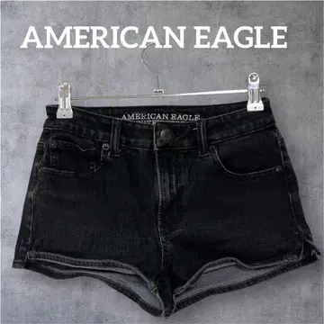 새상품급 AMERICAN EAGLE 하이라이즈 숏팬츠 블랙