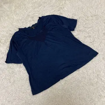 DAKS 닥스 반팔 티셔츠 무지 로고 네이비 사이즈 40