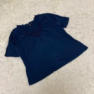 DAKS 닥스 반팔 티셔츠 무지 로고 네이비 사이즈 40