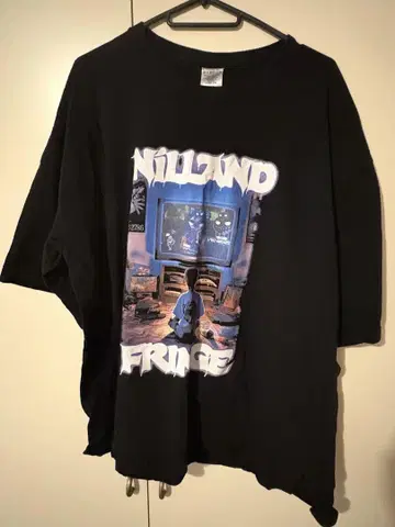 NILLAND FRINGE 아트 워크 T셔츠 블랙 ozworld