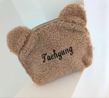 V 테테 모티브 파우치