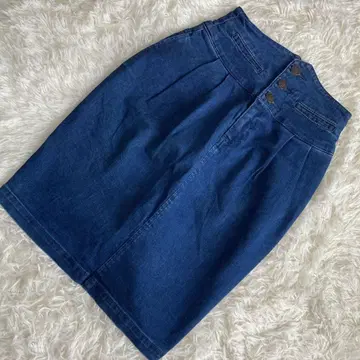 moussy 하이웨스트 데님 스커트 인디고 블루 1 캐주얼