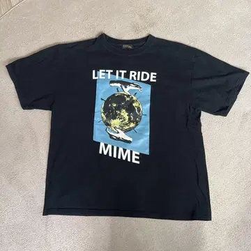 Let it Ride 별주 빅 실루엣 그래픽 T셔츠