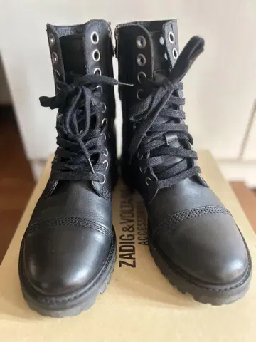 Zadig & Voltaire Joe Combat Boots Black