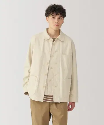 나무 열매로 만든 카포크 혼방 셔츠 자켓