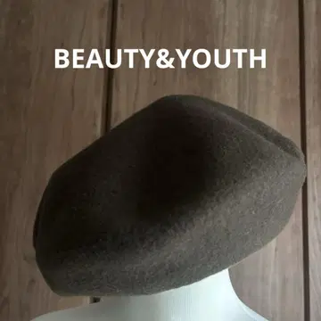 BEAUTY&YOUTH 카키색 베레모 미사용 새상품
