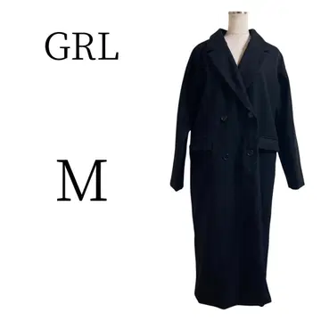 컨디션 최상 GRL 그레일 블랙 롱 롱 코트 M