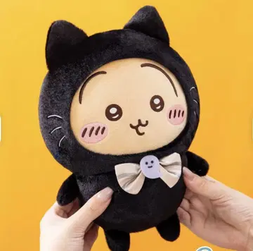 치이카와 검은 고양이 봉제 인형 토끼