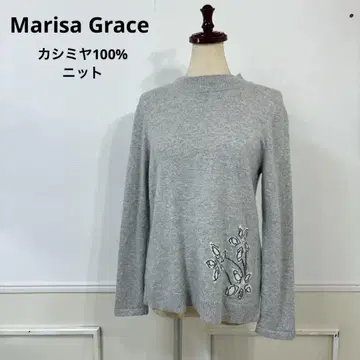 새상품급 Marisa Grace 캐시미어 100% 플라워 니트