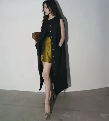 ANDREA&CO 트위드 롱베스트 택 포함