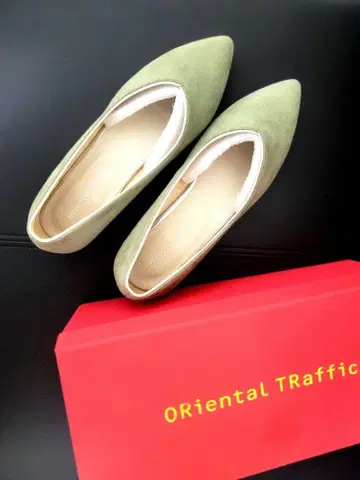ORiental TRaffic 그린 스틸레토 펌프스 23cm