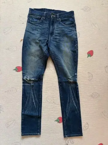 glamb 데미지 가공 스트레치 데님 팬츠