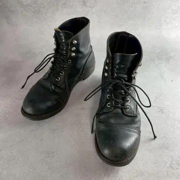 레드윙 아이언레인저 8114 부츠 블랙 가죽 남성용