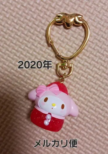 레어 산리오 마이멜로디 딸기 카라비너 키링