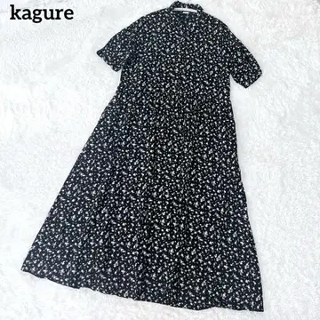 [ 새상품급 ] kagure 스몰 플라워 프린트 원피스 블랙 1