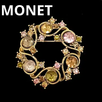 새상품급 MONET 모네 브로치 vintage 빈티지 스톤 포함