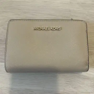 MICHAEL KORS 베이지 접이식 지갑