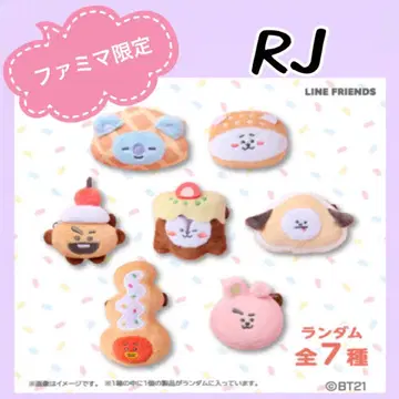 BT21 훼미리마트 한정판 인형 배지 RJ