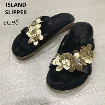 ISLAND SLIPPER 천연 가죽 가죽 스웨이드 샌들 사이즈 5