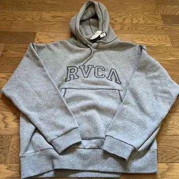 RVCA 그레이 후드 부착 후드티 S 사이즈
