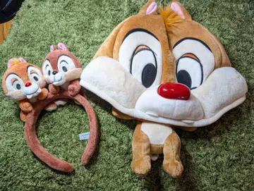 칩과 데일 팬캡 모자 머리띠 세트 디즈니