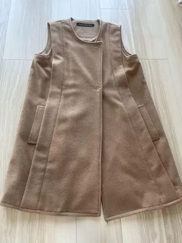 MAISON de REEFUR 카멜 베스트 울 100%