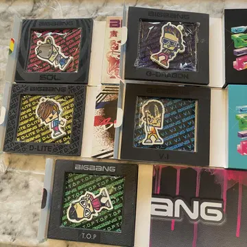 BIGBANG CD 7점 묶음 판매 키링 컴플리트 세트