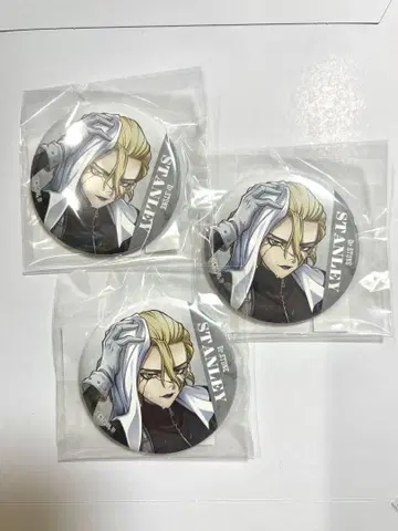 Dr.STONE 레이니데이 스크래치 캔 배지 스탠리