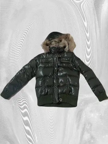 카키 다운 퍼 y2k grunge 헤이세이 00s
