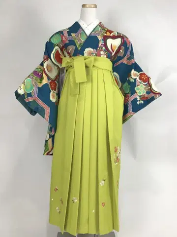 졸업 하카마 2점 세트 (2자루 소매와 하카마)