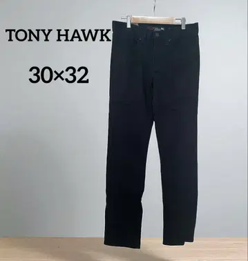 새상품급! TONY HAWK 블랙 스트레이트 데님 팬츠 30 x 32
