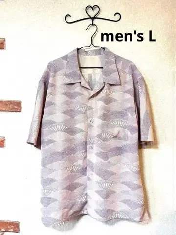 기모노 리메이크 하와이안 셔츠 men's L