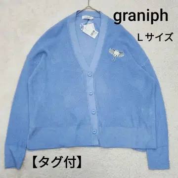 [택 포함] graniph 그라니프 시마연가 자수 가디건 L 사이즈