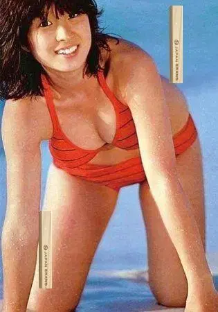 하야시 나오코 오렌지 스트라이프 A1 광택 사진 포스터