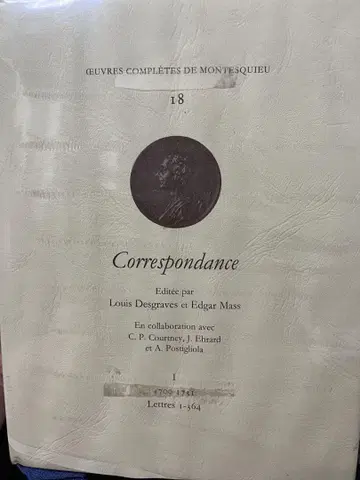 몽테스키외 Correspondance 18