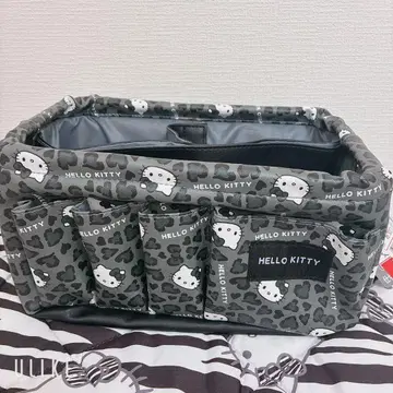 키티 아베일 즉시 완판 레어 레오파드 무늬 칸막이 포함 보관 케이스