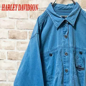 [ 레어 ] HARLEY DAVIDSON 하레이 긴팔 셔츠 자수 여성용