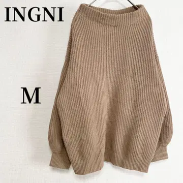 잉그 스웨터 베이지 M 갸루 캐주얼