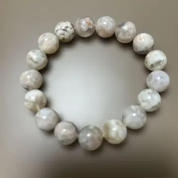 [ 하나뿐인 ] 벚꽃 마노 심플 팔찌 벚꽃 만개 약 11.0mm