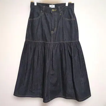 [새상품 미사용] Lee 블랙 데님 캉캉 스커트 M 사이즈