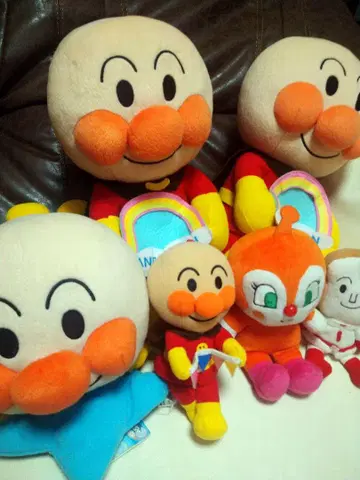 호빵맨 여러가지 봉제 인형 세트 코461