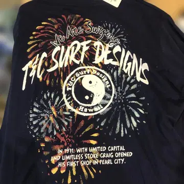 T&C Surf Designs 네이비 셔츠 L