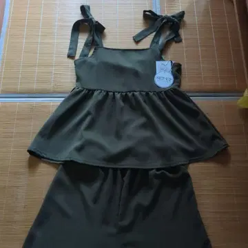 카키색 셋업 M 사이즈