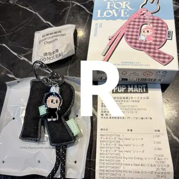 PIN FOR LOVE 시리즈 알파벳 펜던트 러브비 R
