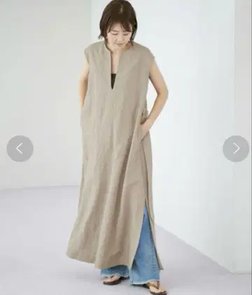 plage Linen 플레어 원피스 38