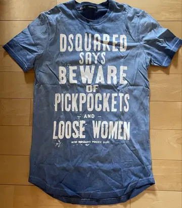 DSQUARED2 프린트 T셔츠 S 다이 다이