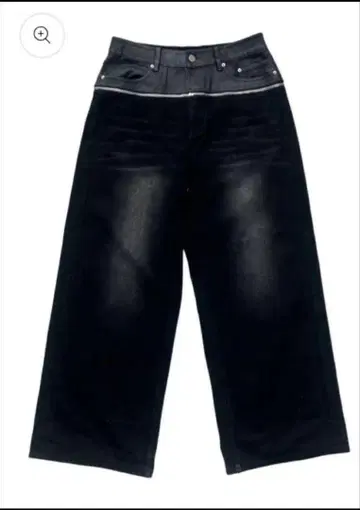 goar black zipper waisted pants