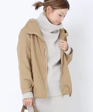 Deuxieme Classe 봉쥬르 마담 풀 집업 블루종 베이지