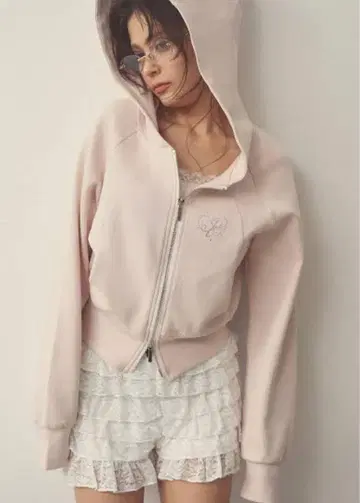 pellicule 페리큐어 motif stone PK 핑크 후드티