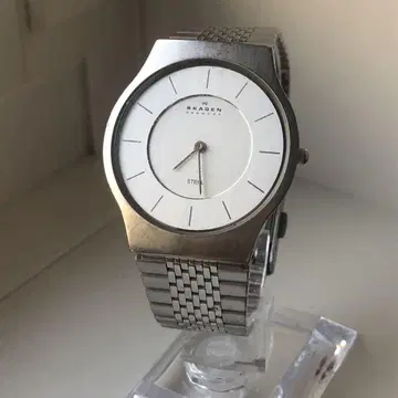 SKAGEN 스카겐 쿼츠 손목시계 실버 작동품